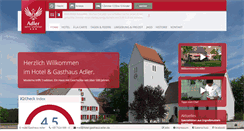 Desktop Screenshot of hotel-gasthaus-adler.de