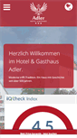 Mobile Screenshot of hotel-gasthaus-adler.de