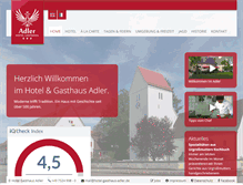 Tablet Screenshot of hotel-gasthaus-adler.de